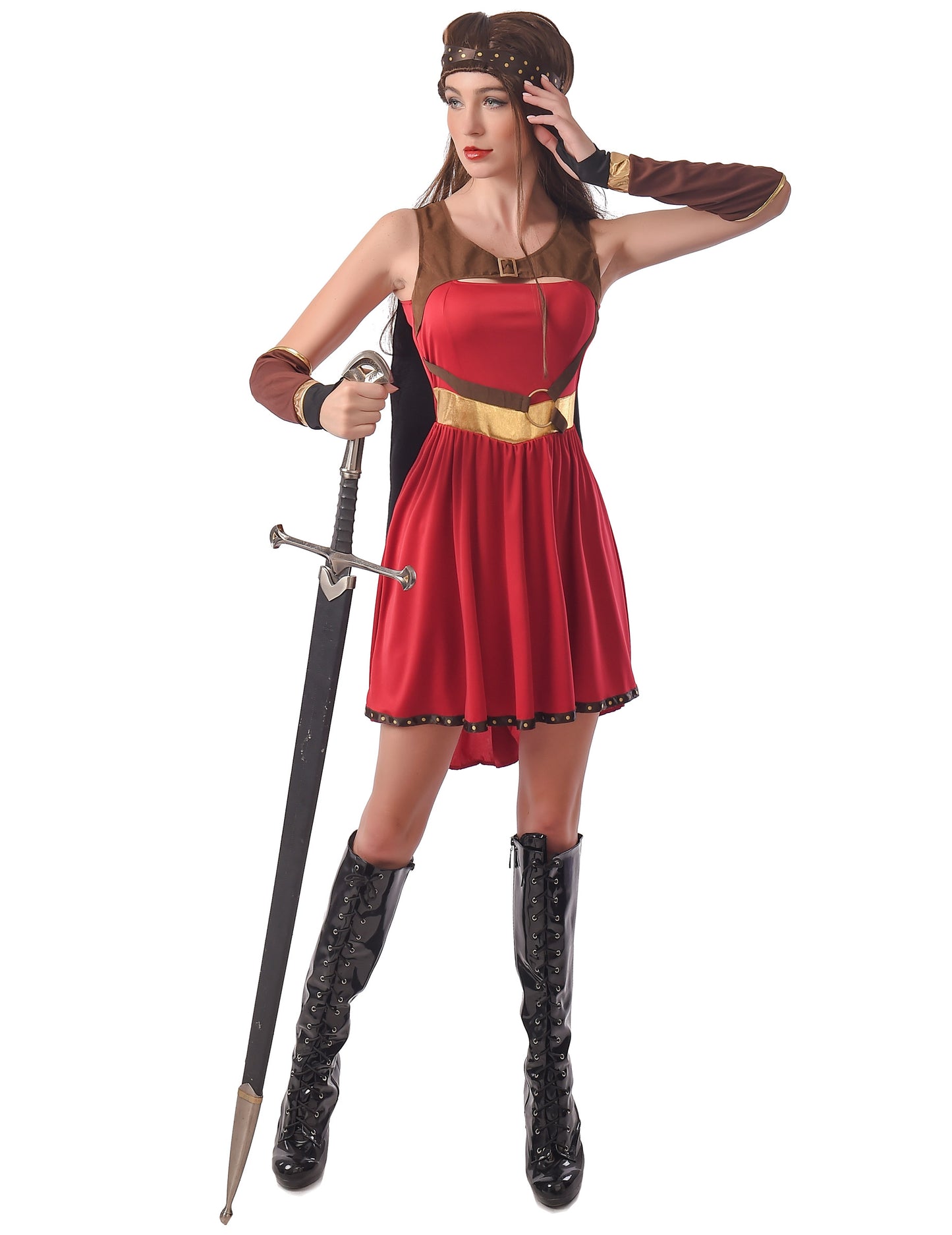 Stredoveká žena teplý kostým