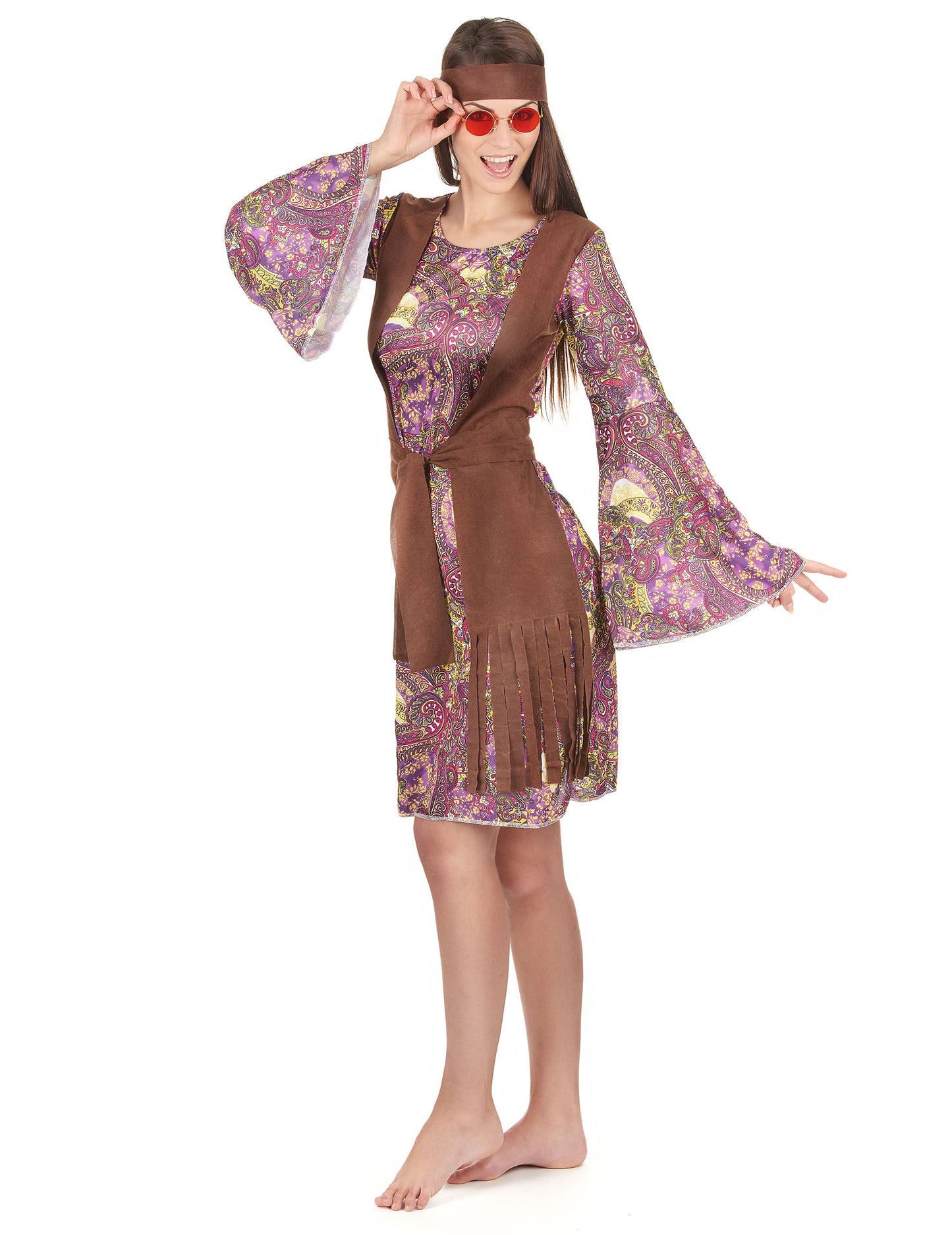 Hippie zamaskuje paisley ženu žena