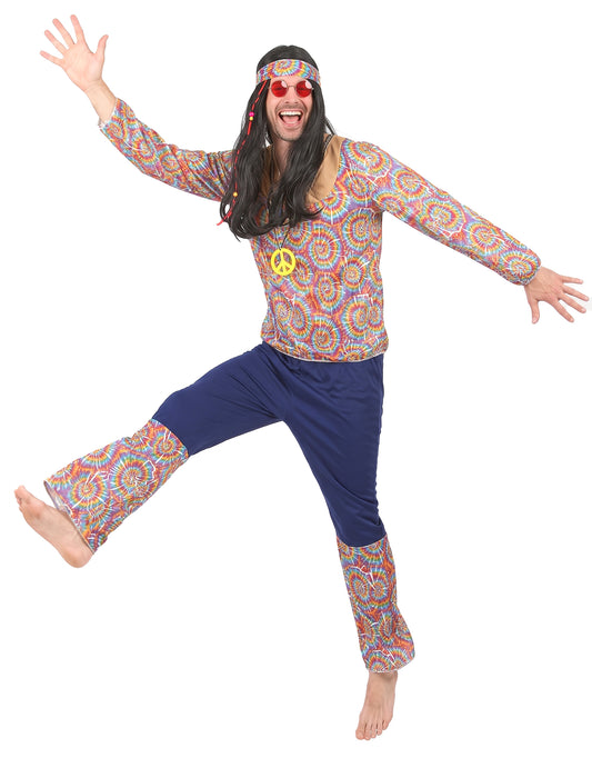 Hippie maskovanie psychedelického motívu