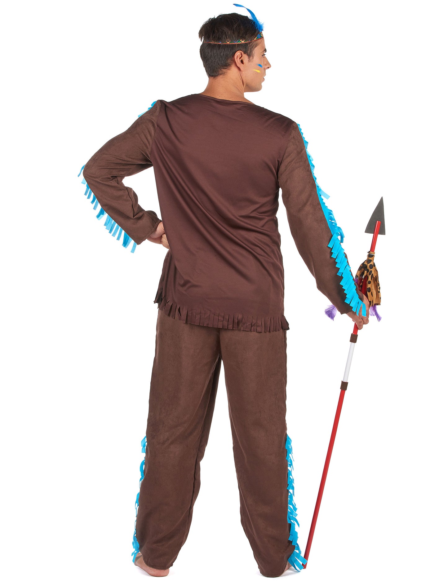 Maskovanie hnedých a modrých mužov