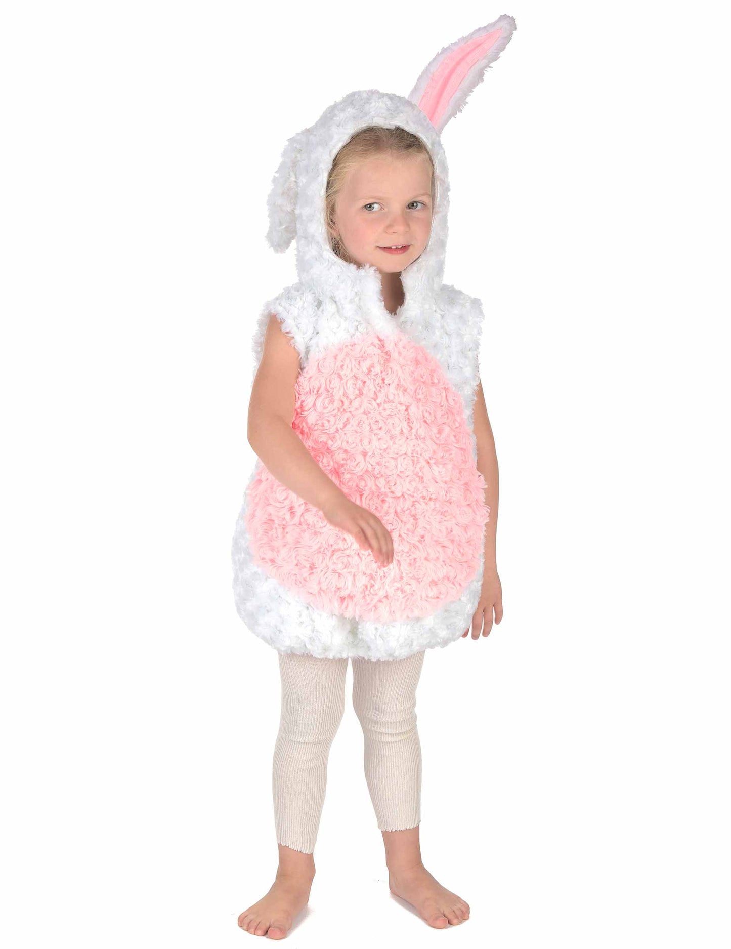 Biely a ružový králik maskovanie bez detí