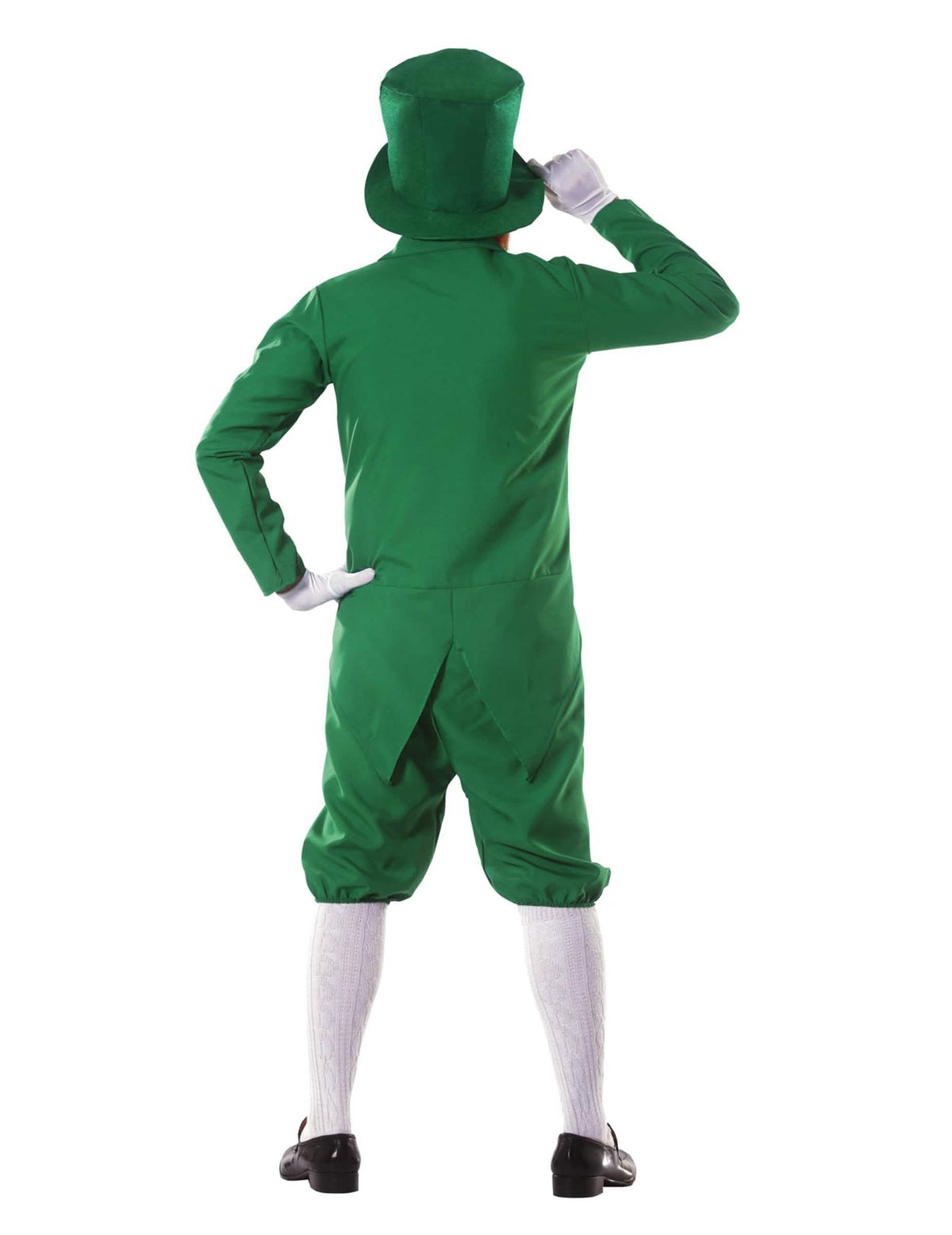 Pohľad zozadu na kostým leprechauna pre muž