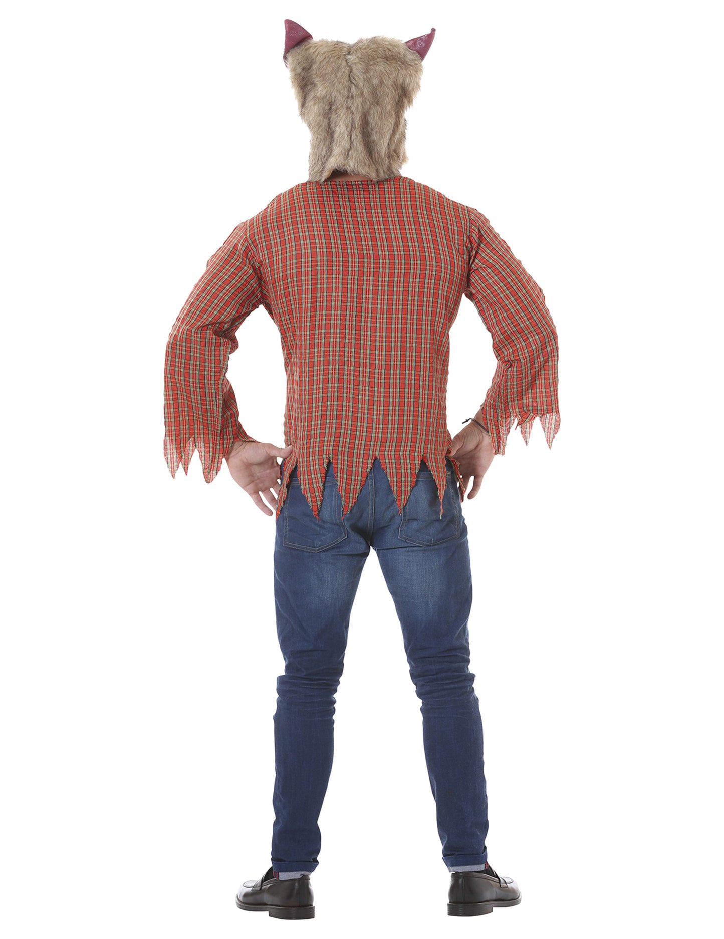 Škaredý maskovaný dospelý vlk