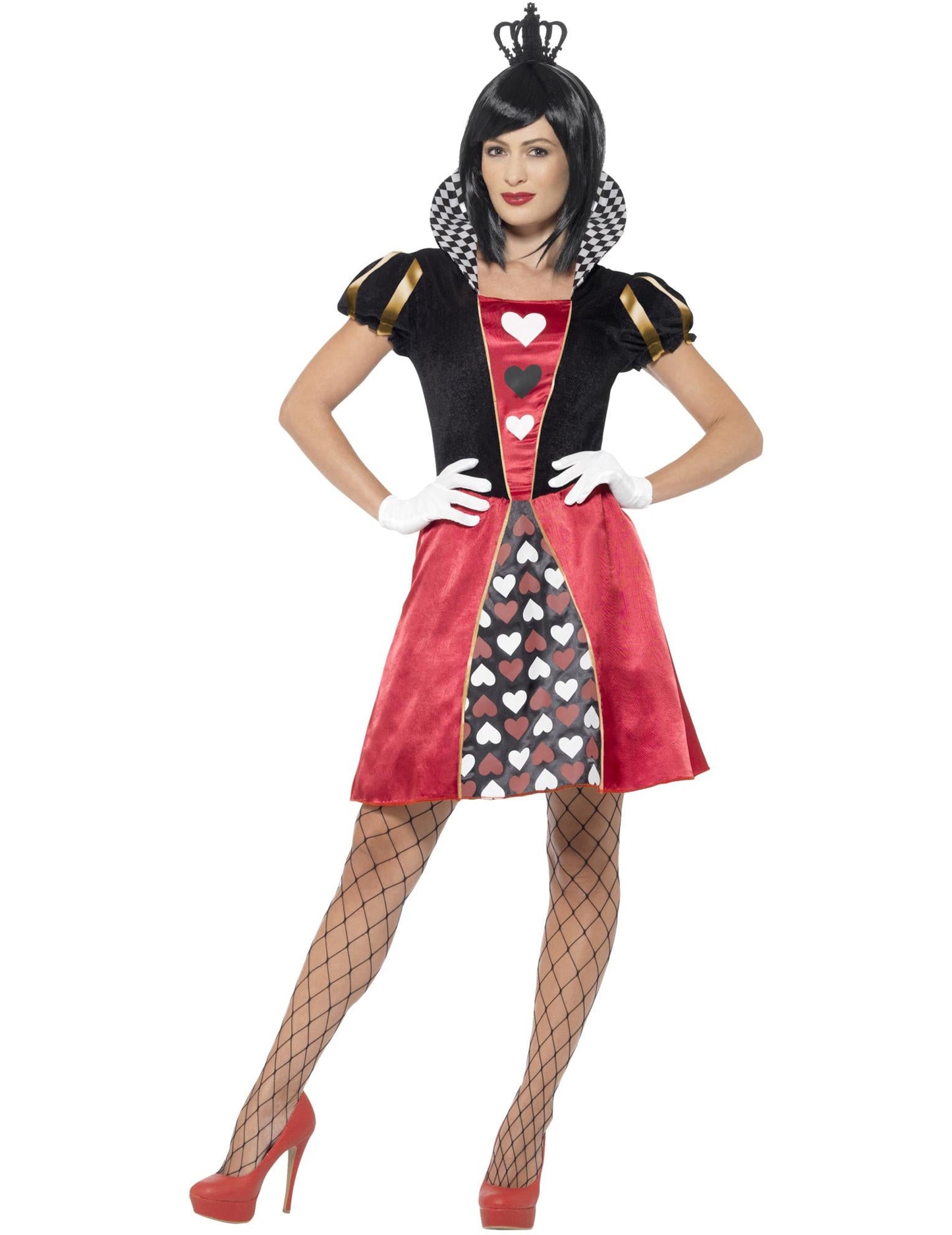 Slečna Queen Costume for Women's Heart Cards