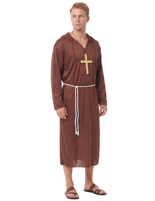Clear Man Monk Costume Man