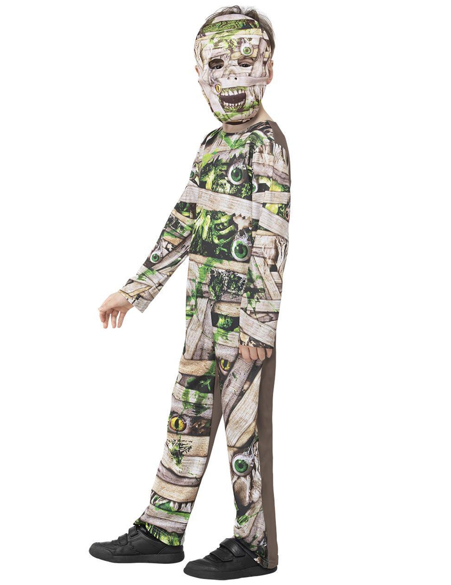 Zelená detská múmia maskovanie