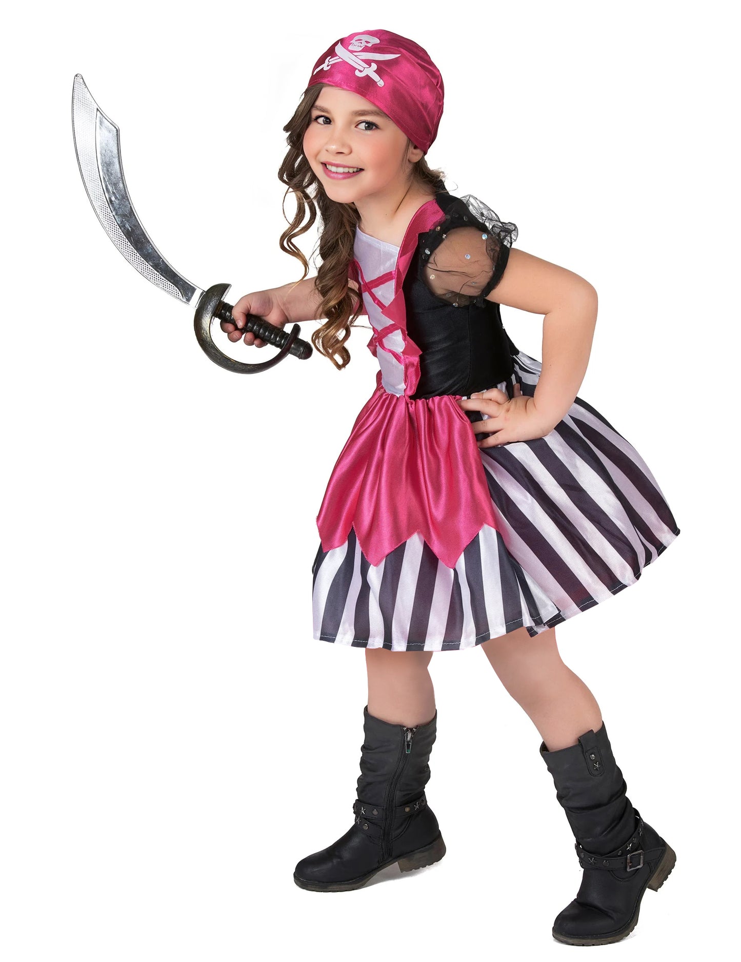 Pirátske šaty ružové šaty