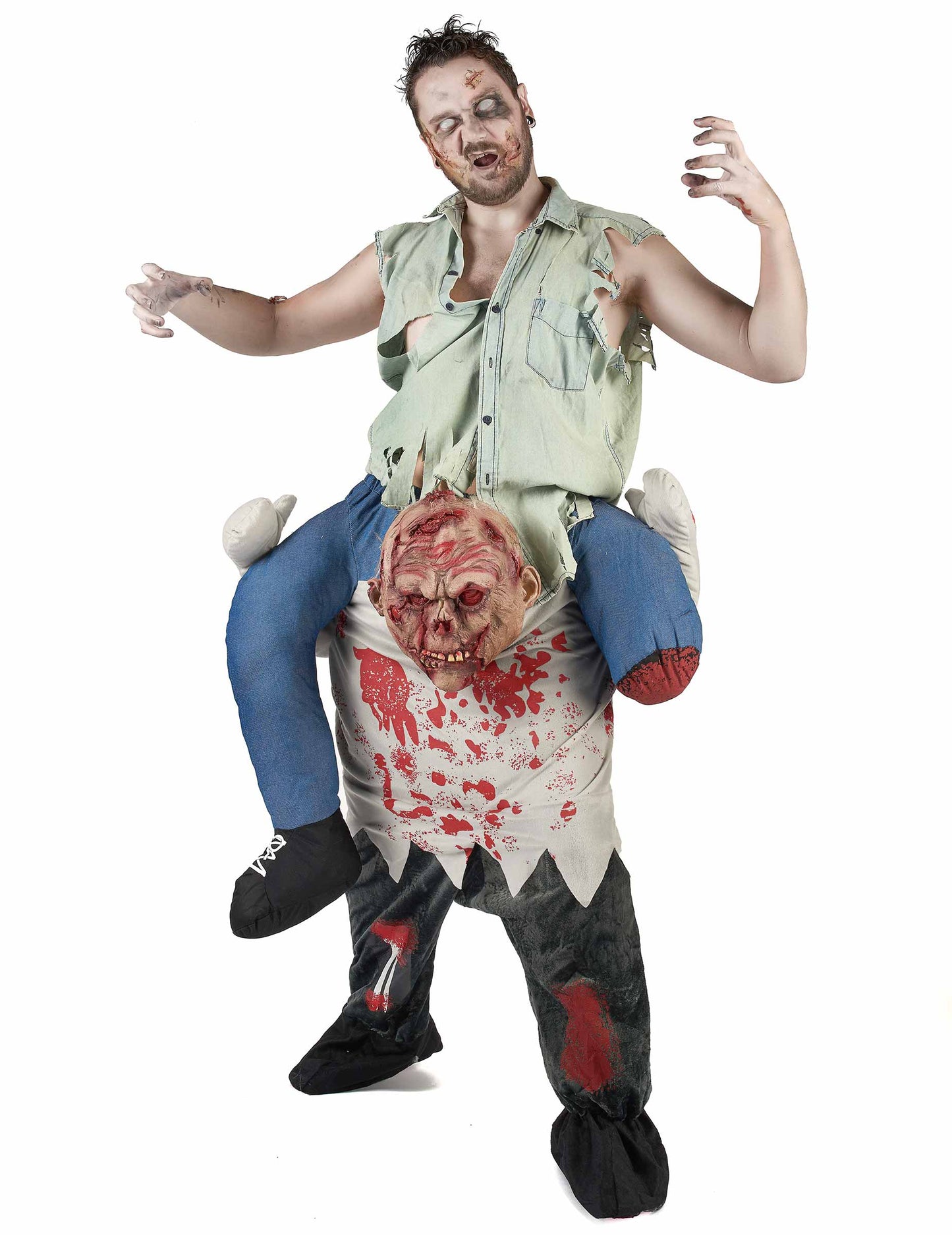 Kostým ma drží halloween dospelý zombie