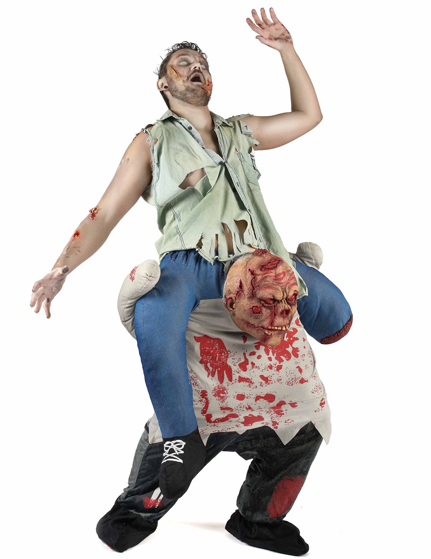 Kostým ma drží halloween dospelý zombie