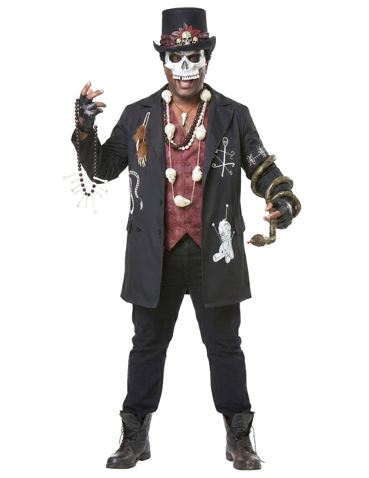 Veľký muž voodoo kostýmov muž