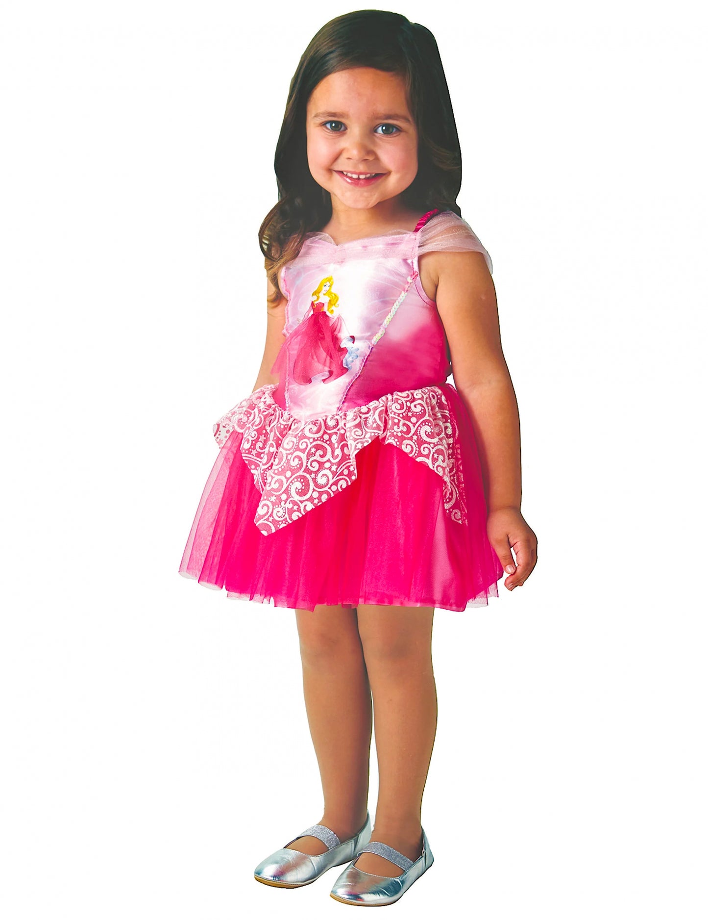 Princezná balerína aure ružová dievčenská kostým