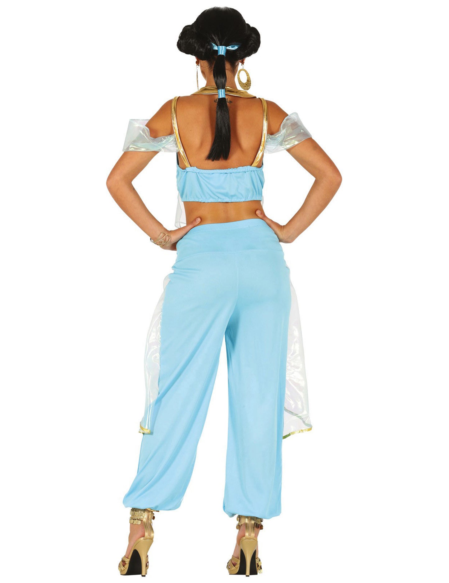 Dámska modrá orientálna princezná kostým