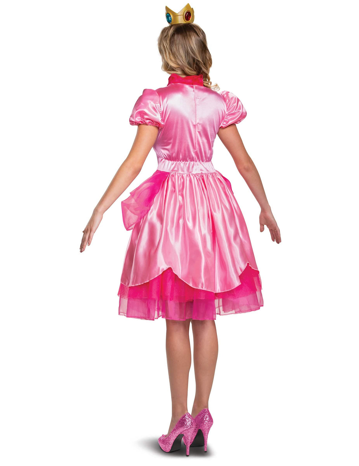 Zadný pohľad na kostým Princezná Peach Nintendo Deluxe