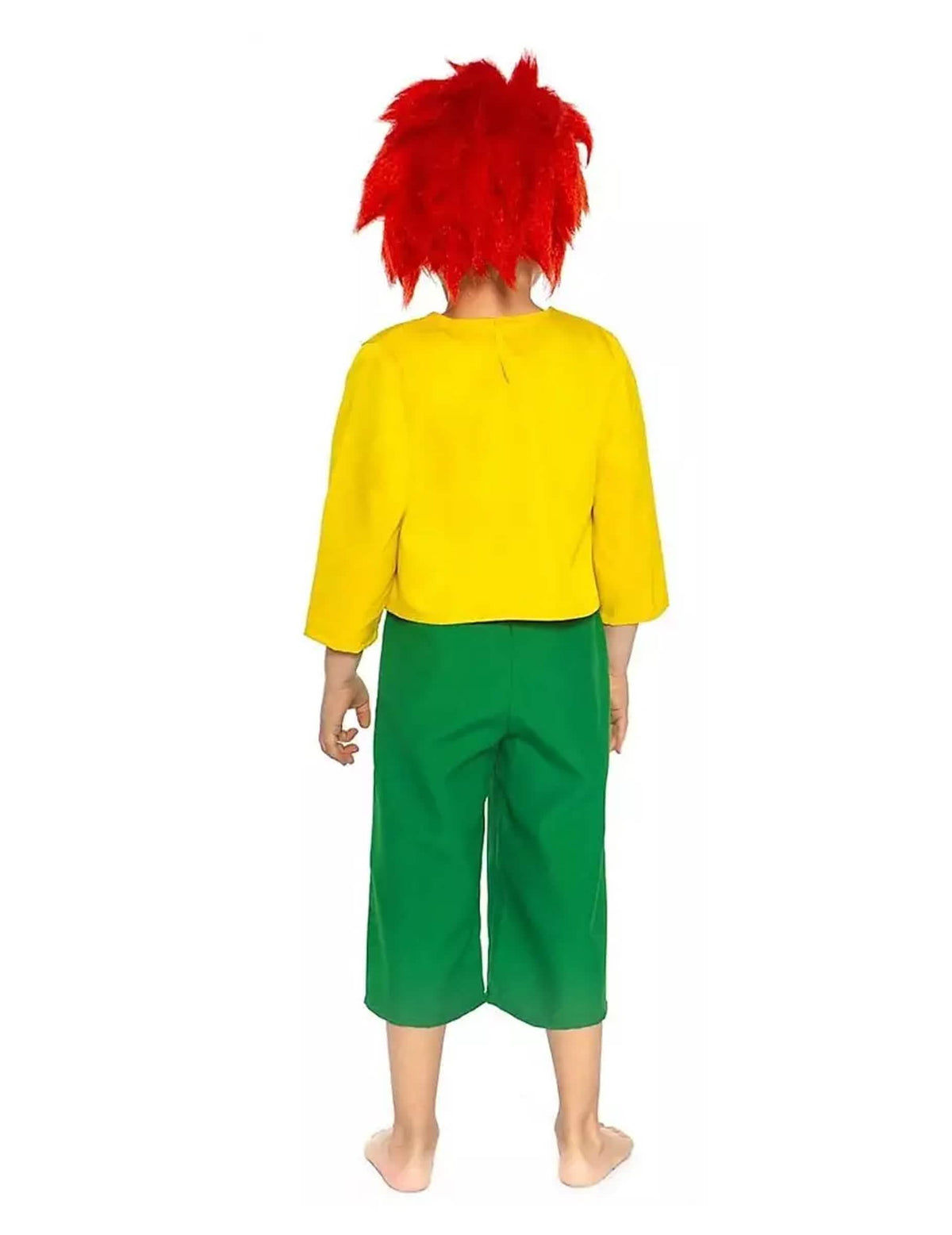 Pohľad zozadu na kostým Pumuckl pre dieťa