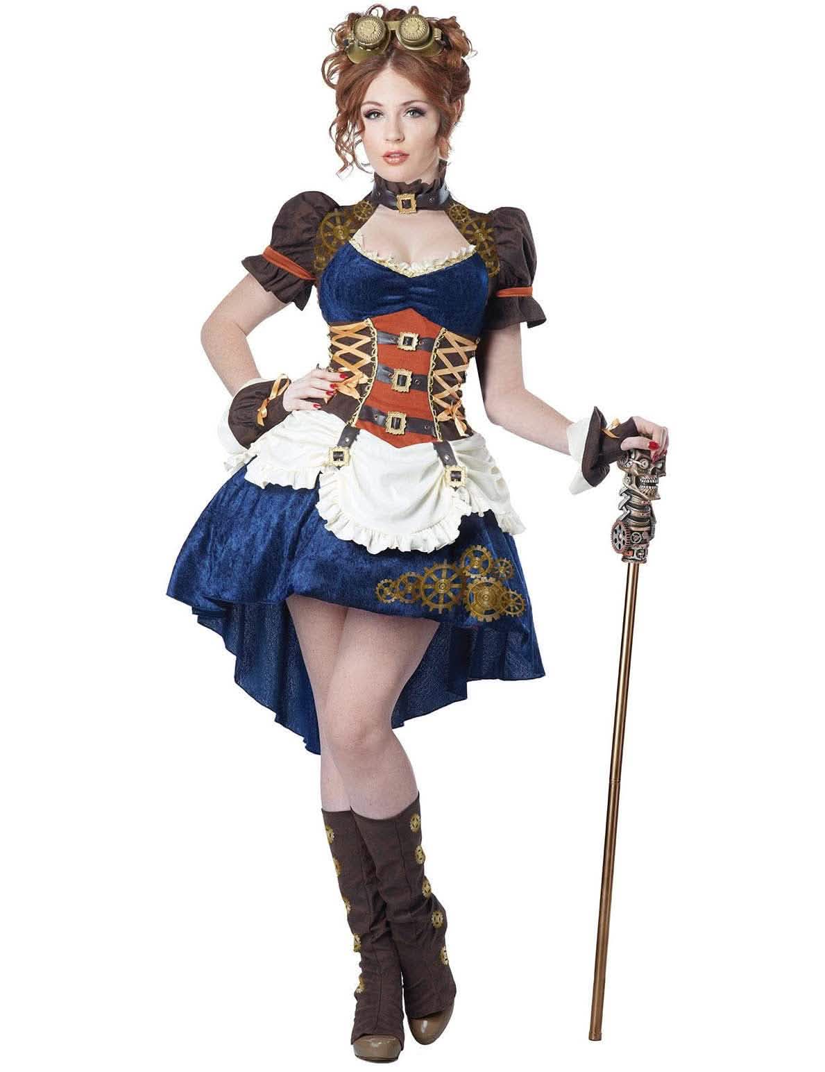 Déguisement de couple Steampunk rétro futuriste adulte