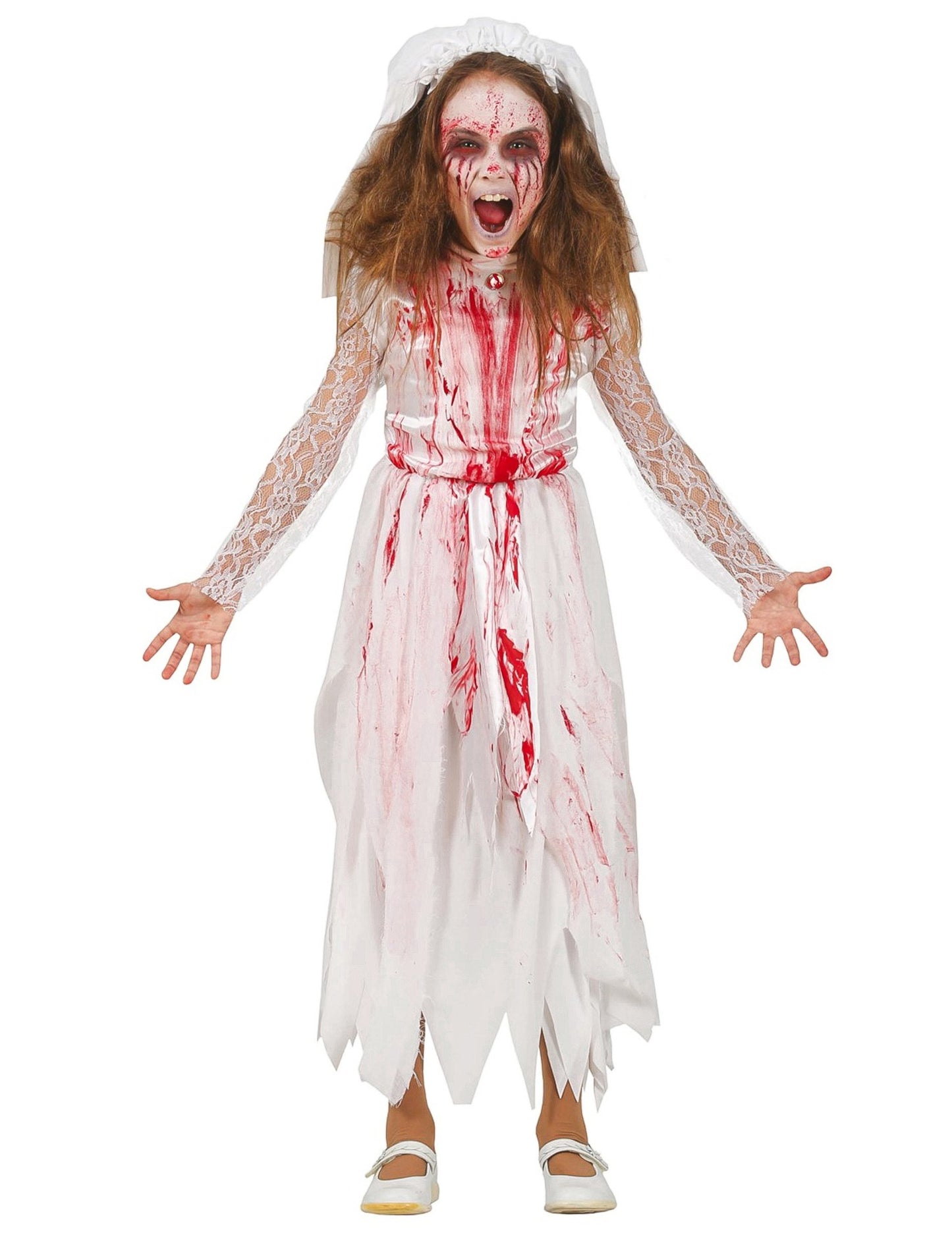 Krvavé dievča svadobné šaty kostým