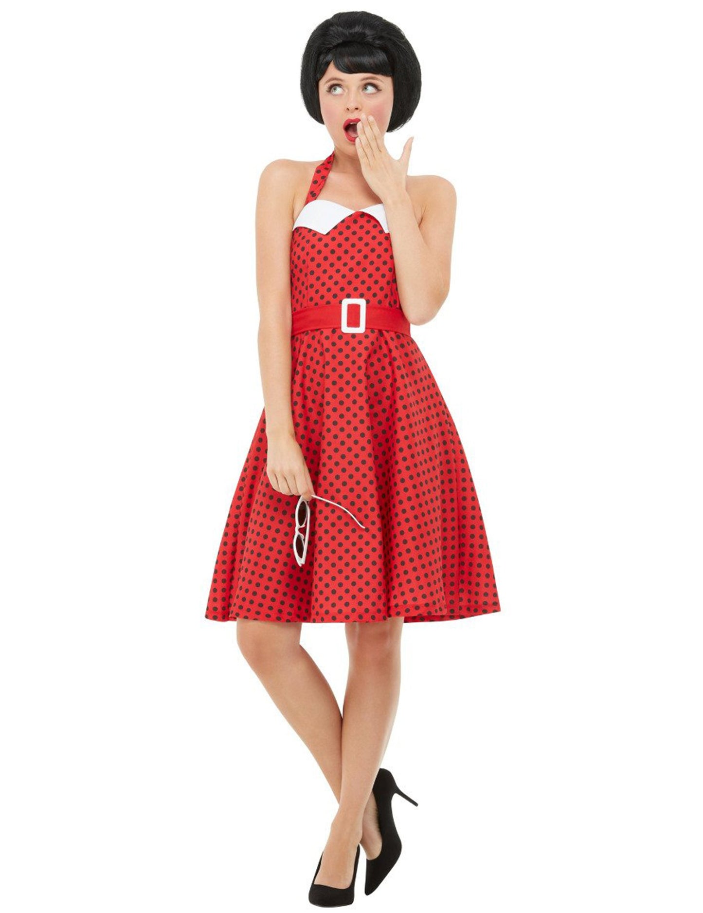 Rockabilly z 50. rokov Red Woman kostým