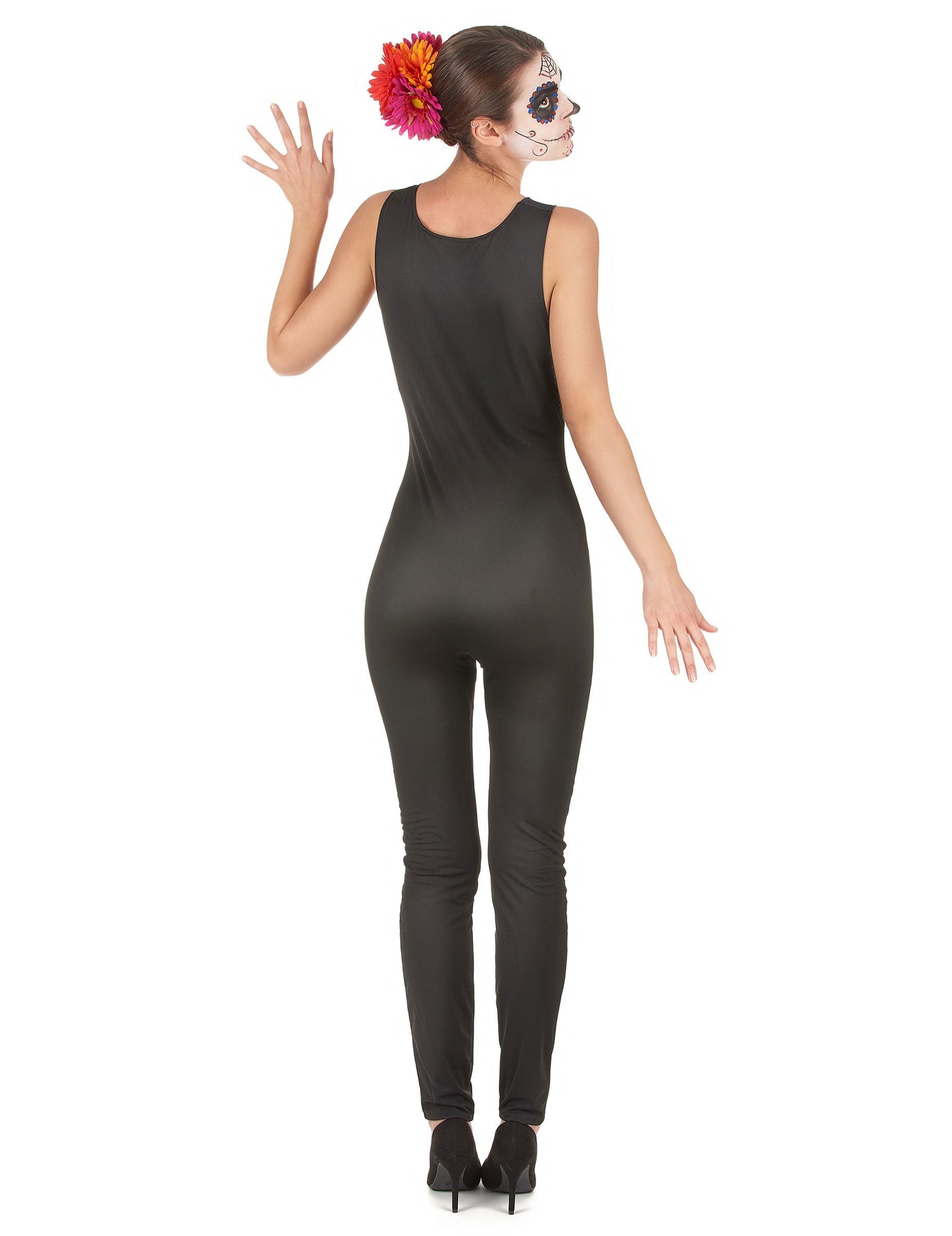 Skeleton dia de los muertos žena maskovanie