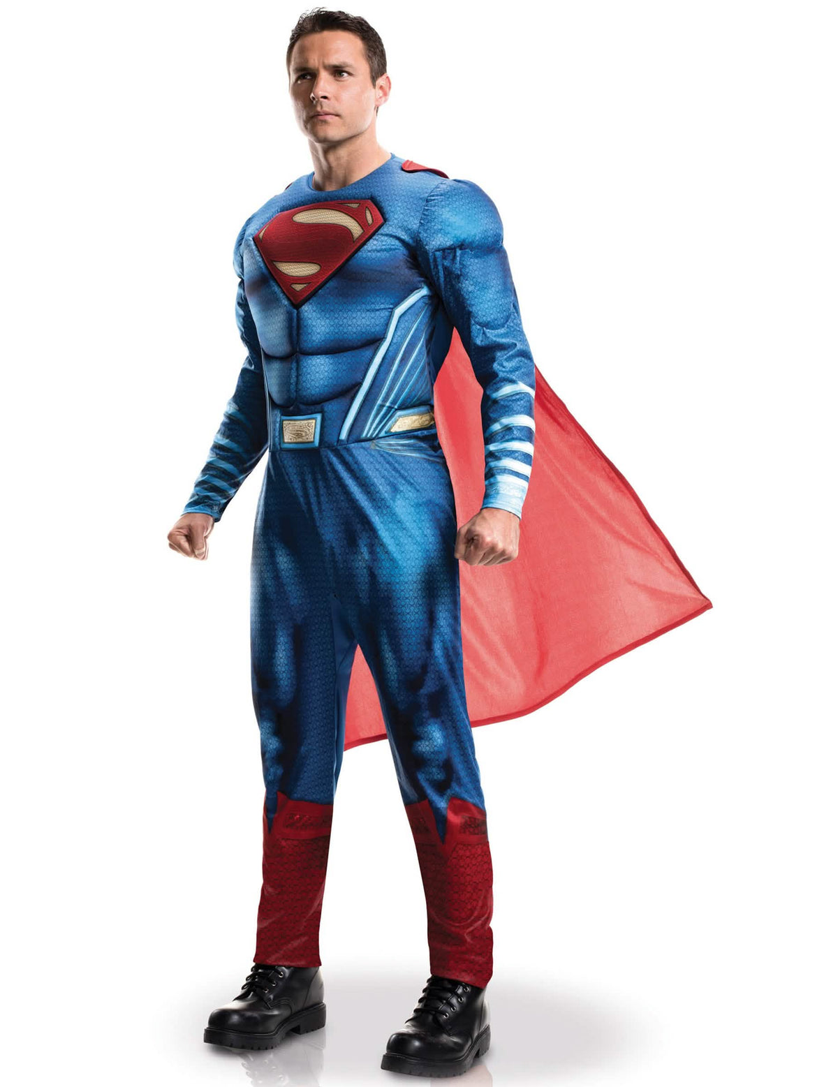 Kostým Superman Justice League pre dospelého modrá a červená s plášťom