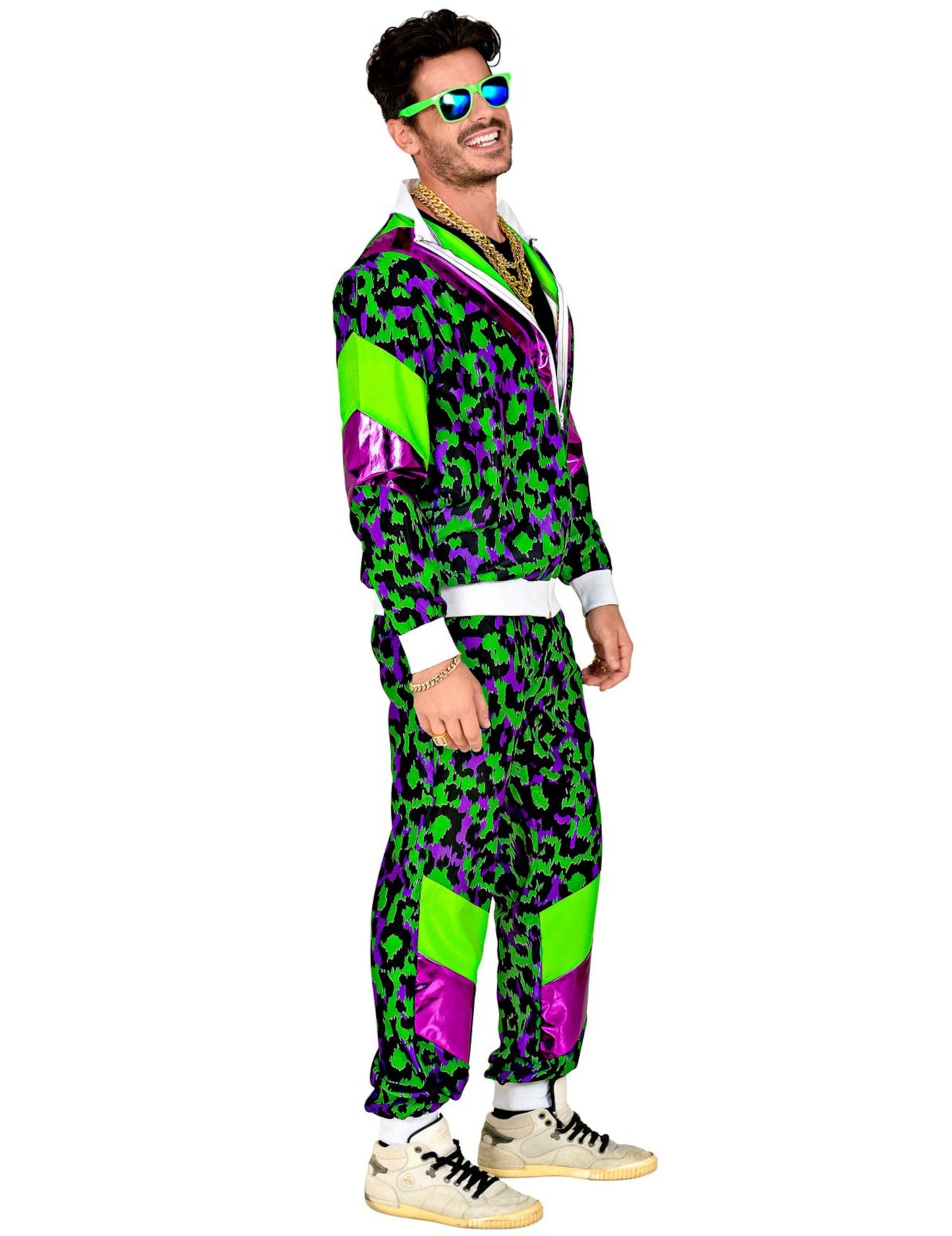 Veľká -veľkosť fluo -Size Léopard Print Grag Masguise