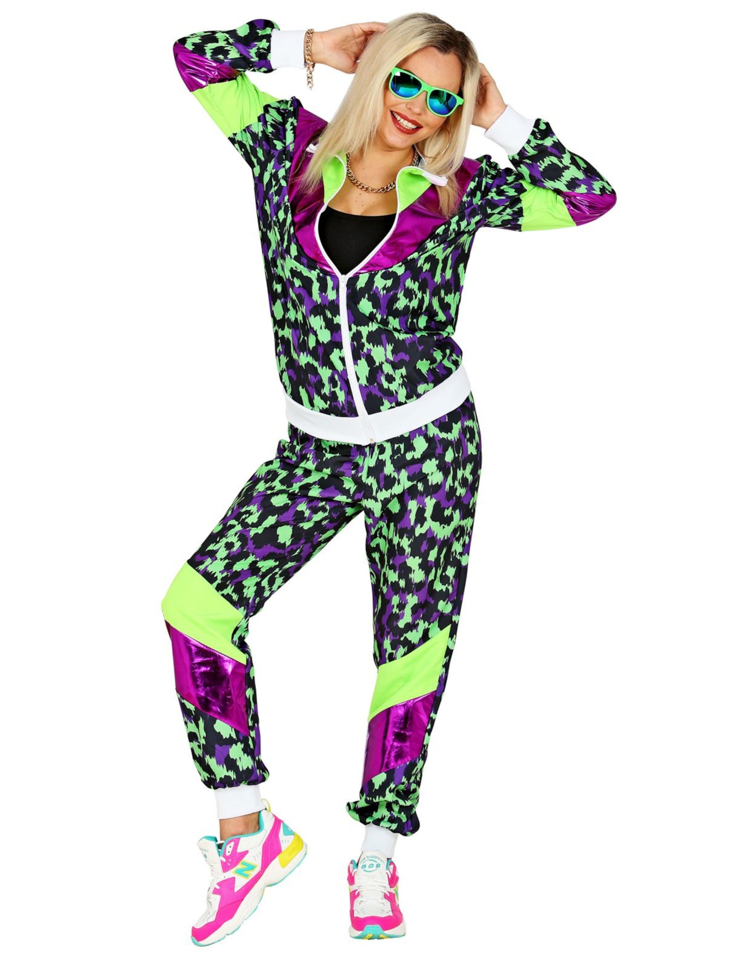 Veľká -veľkosť fluo -Size Léopard Print Grag Masguise