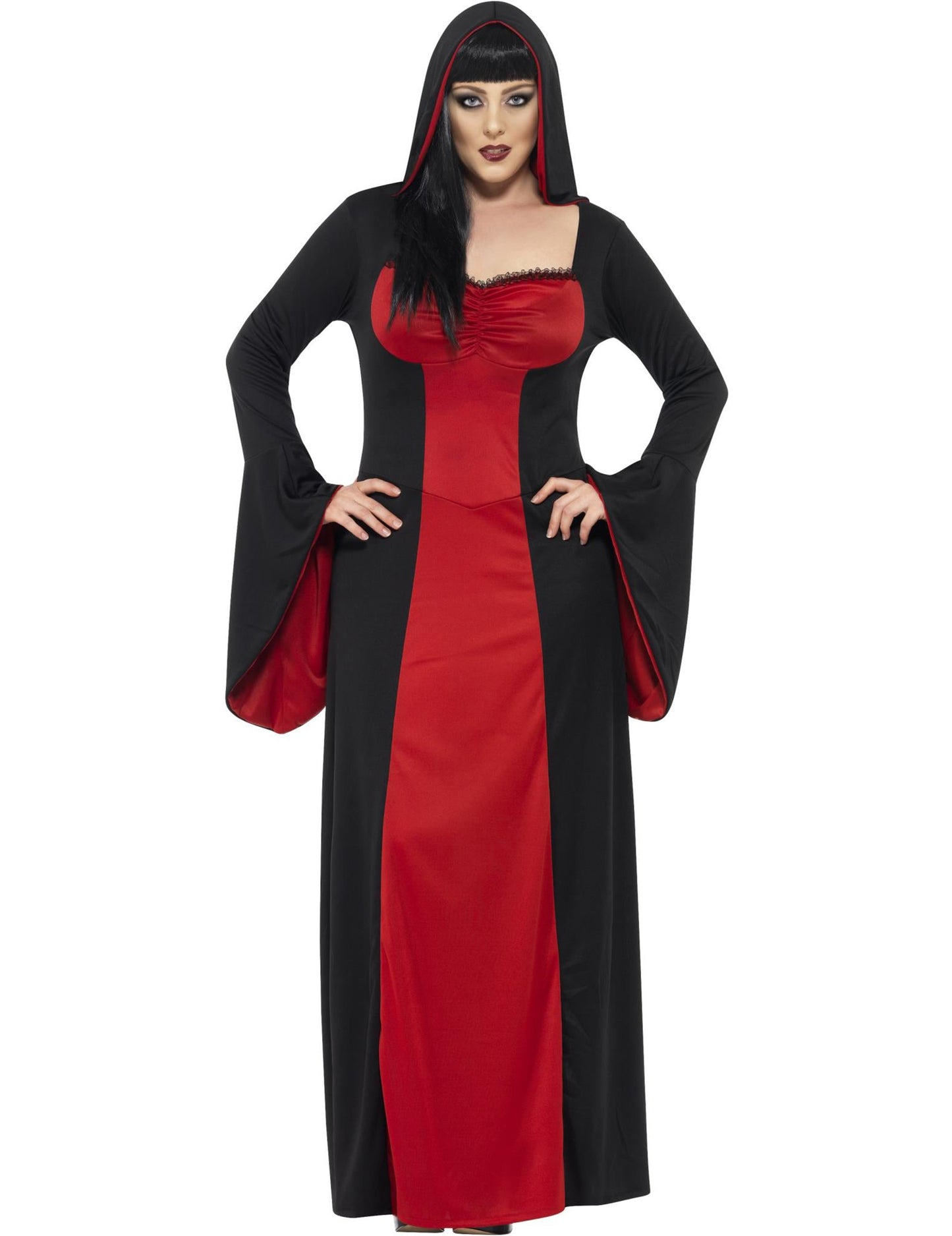 Predný pohľad na masku upíra pre ženy