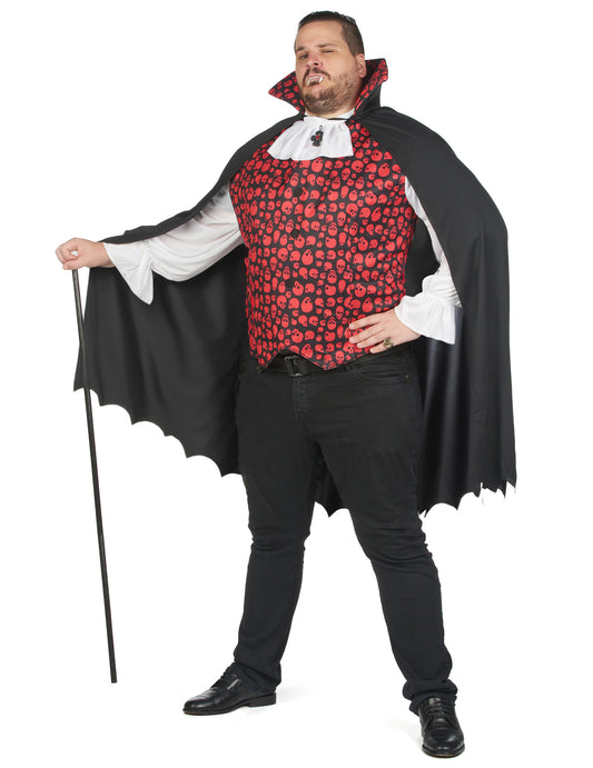 Párový halloweensky kostým upíra vo veľkej veľkosti pre dospelých