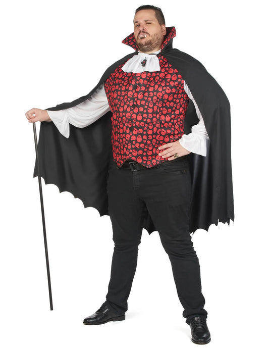 Párový halloweensky kostým upíra vo veľkej veľkosti pre dospelých