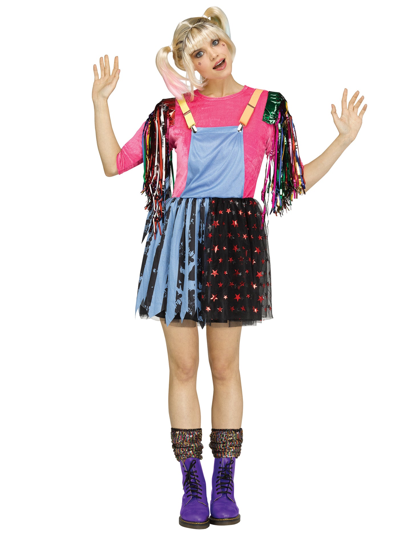 Vilaine arlequine žena kostým