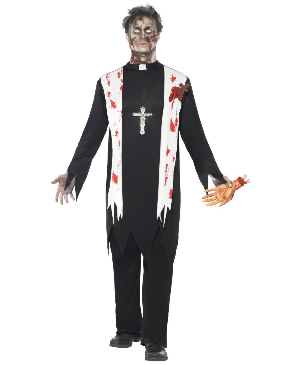 Halloween Muž náboženské zombie maskovanie