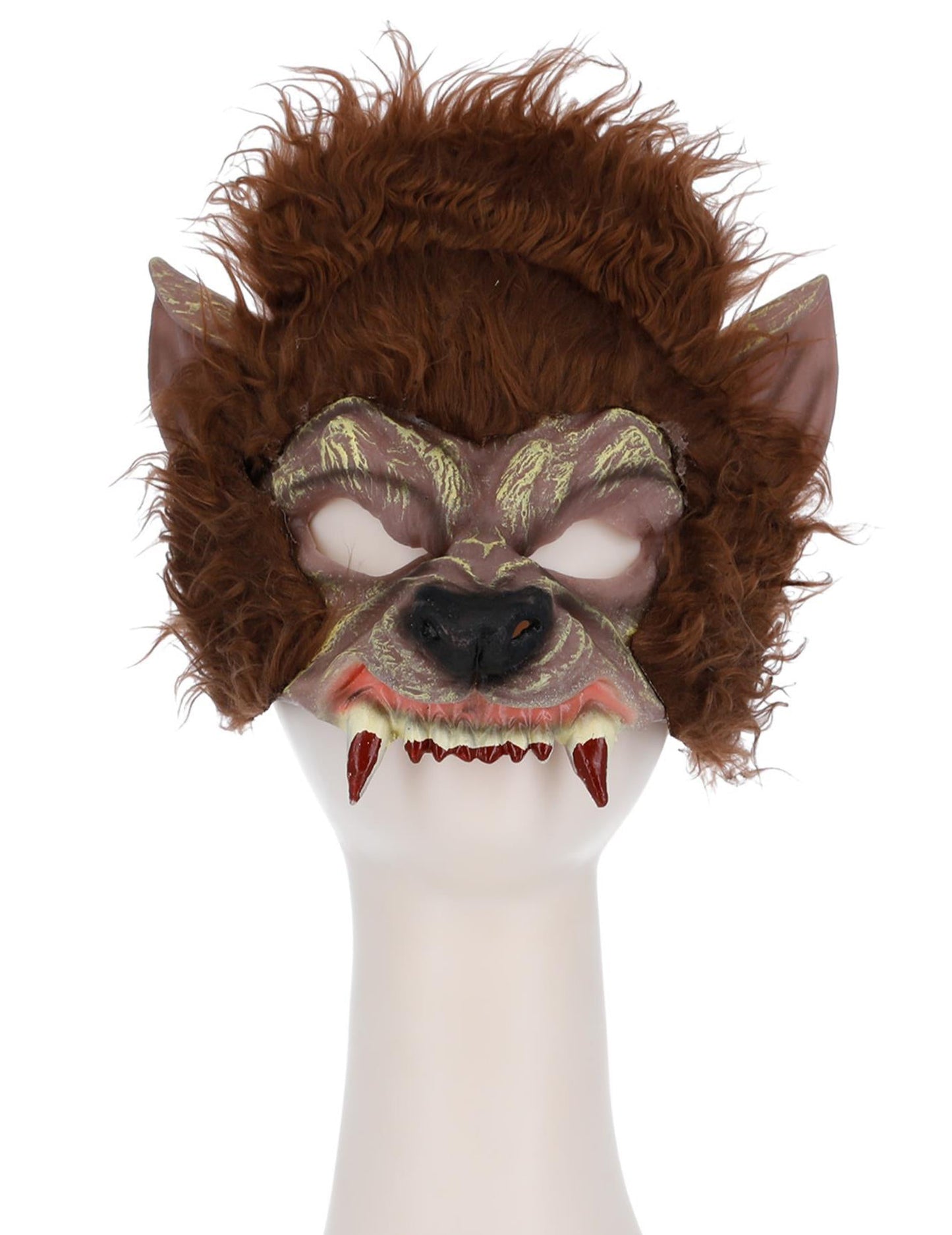 Predný pohľad na polovičný masku vlkodlaka pre dospelých