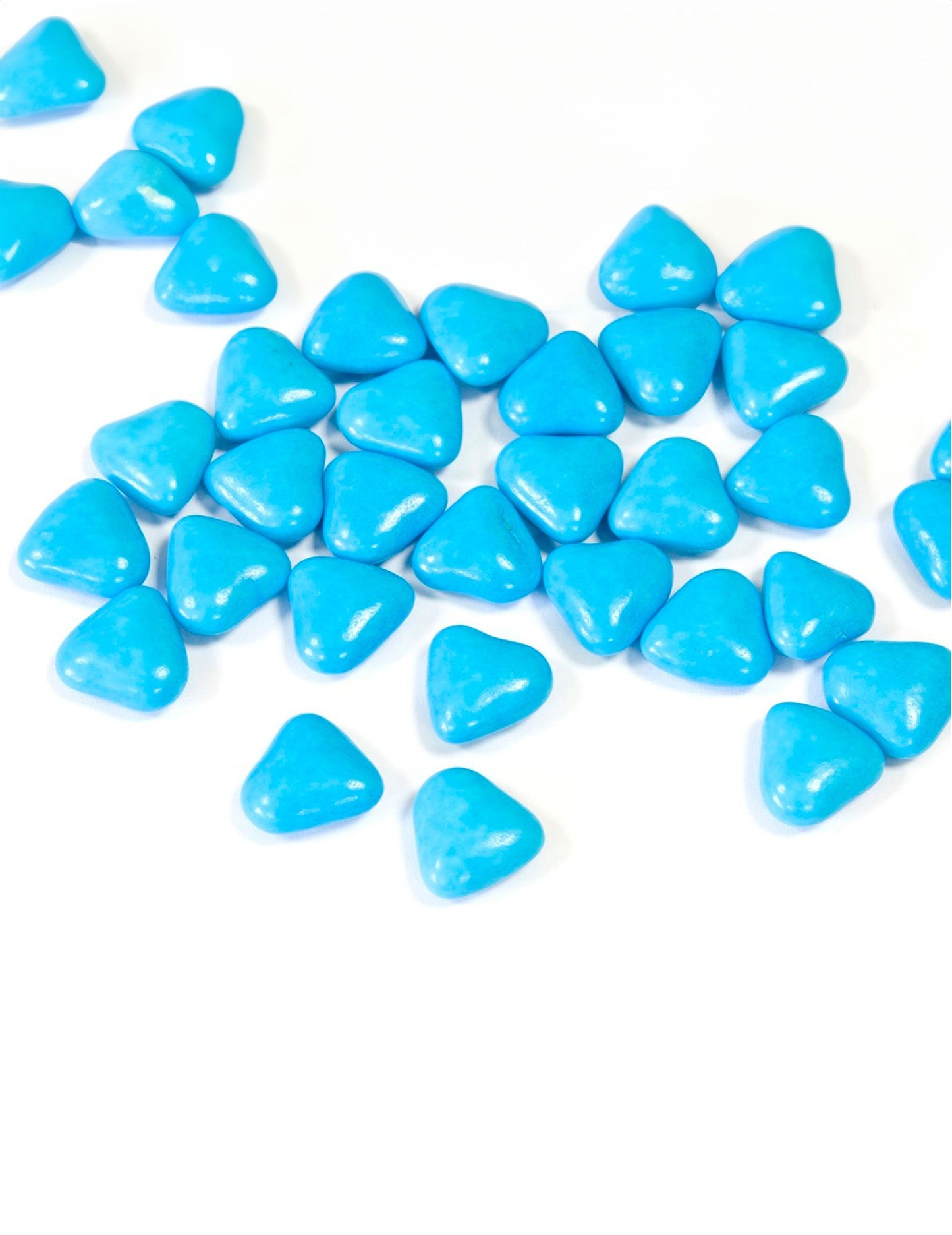 Mini čokoládové srdiečka dragée v tyrkysovej farbe 250 g na prvé sväté prijímanie