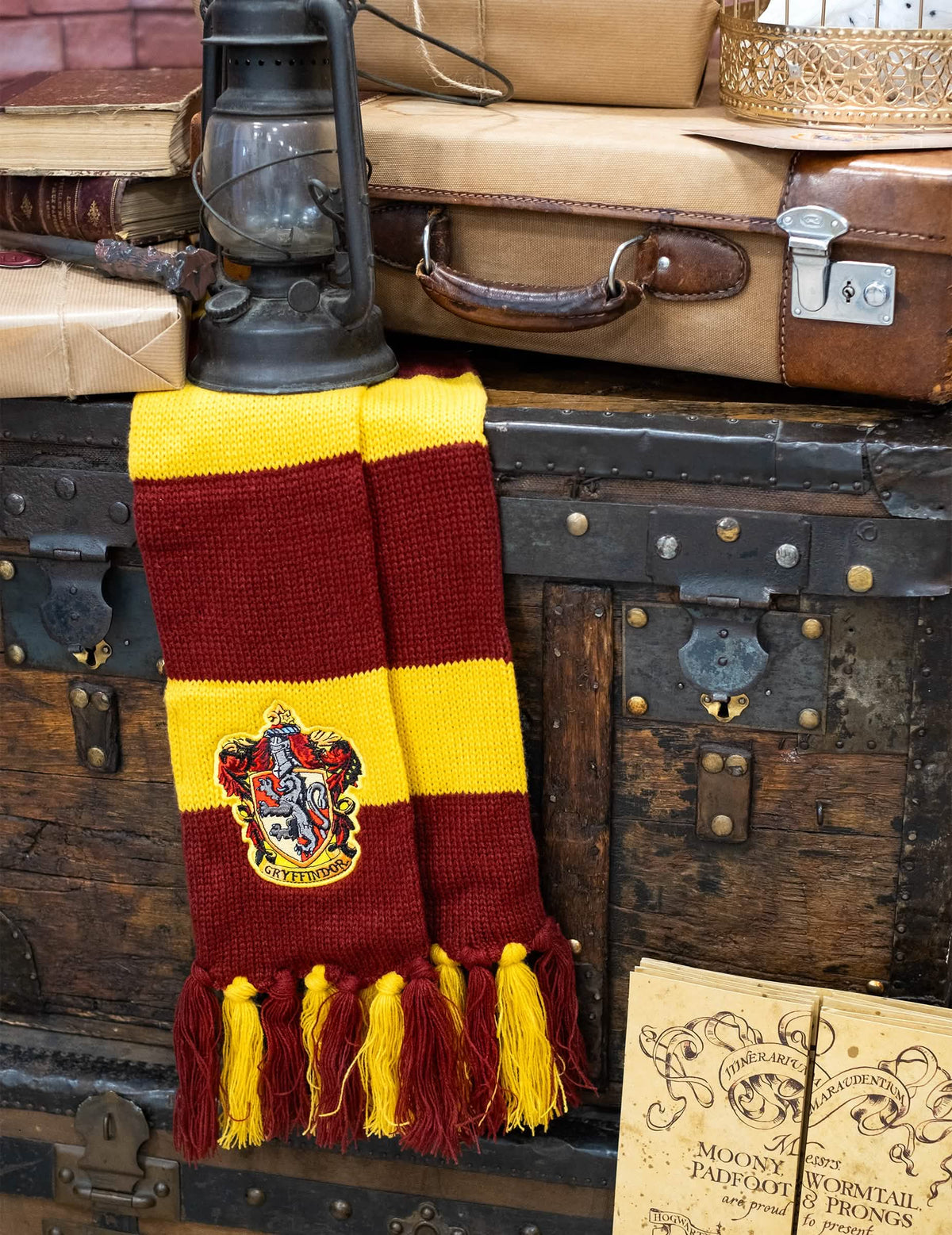 Šál luxus Gryffindor pre dospelý a dieťa červená a žltá