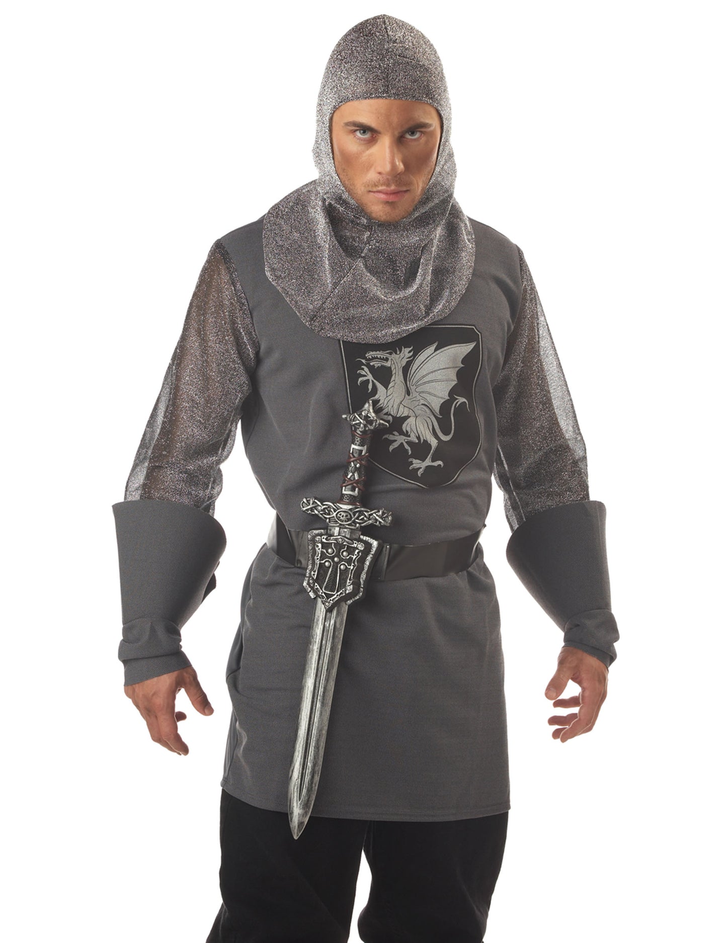 Plastový rytier a pásový meč