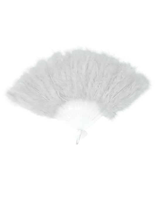 Vue de face de l'éventail à plumes