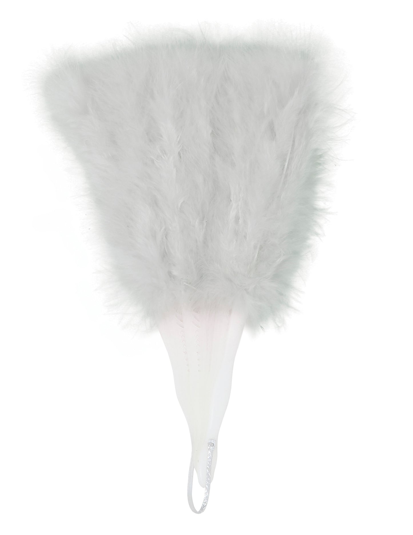 25 cm biela pernatá