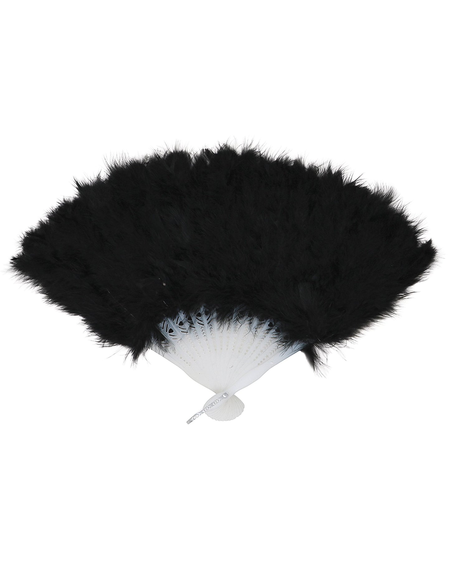 25 cm čierne pernaté