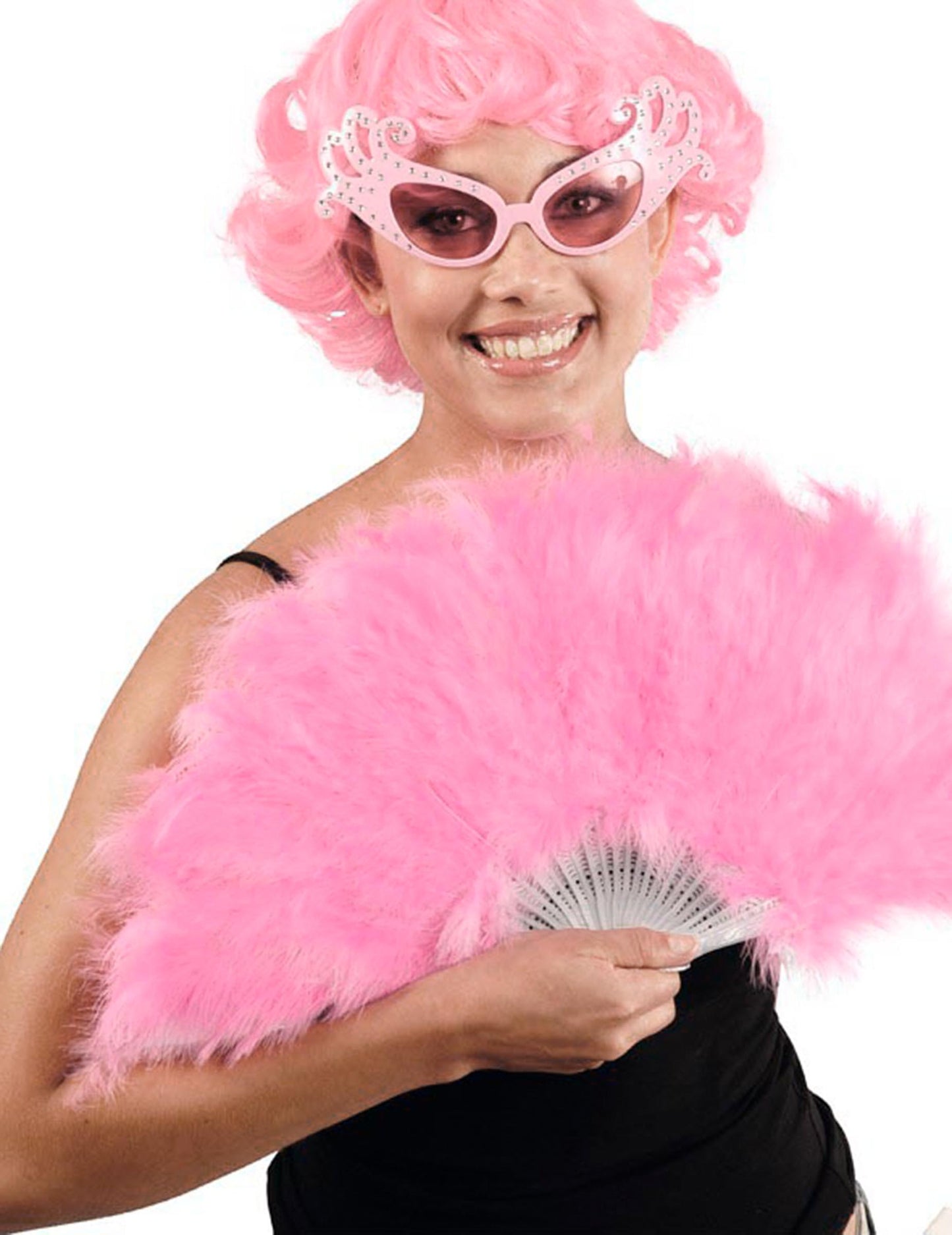 25 cm ružové perie