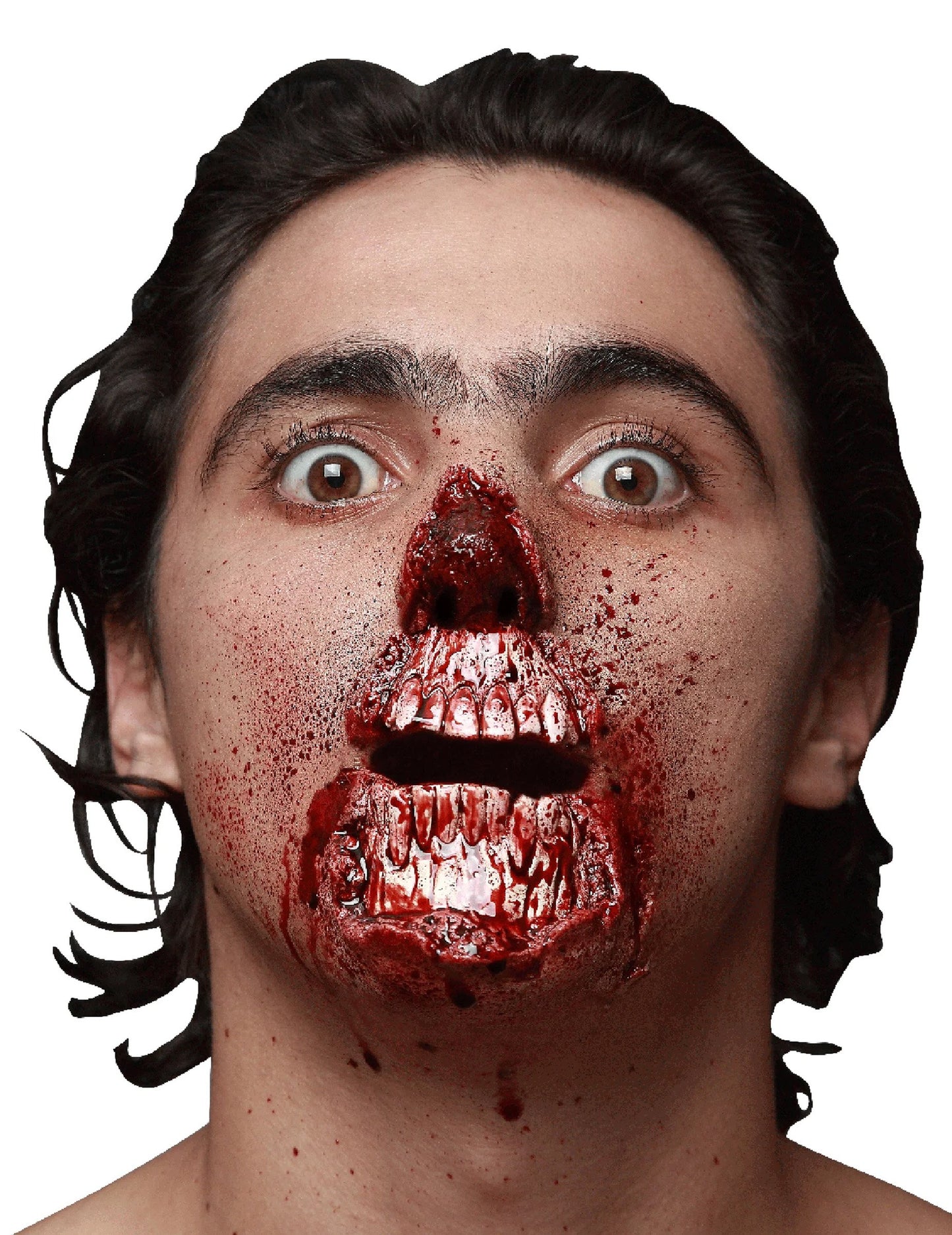 Falošné ústa rana roztrhaná dospelý Halloween