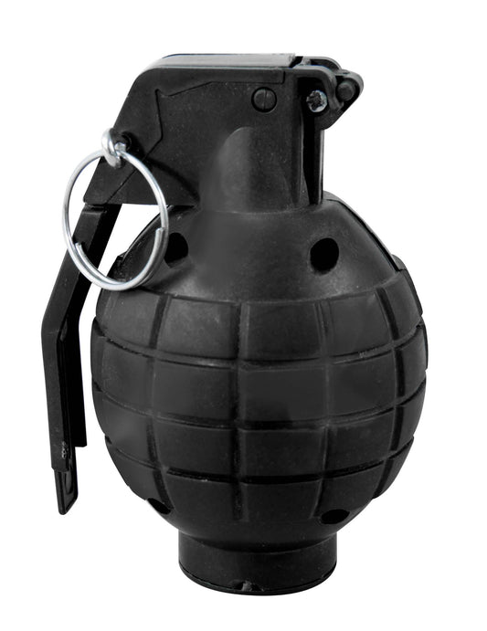 Vue de profil de la fausse grenade sonore militaire pour déguisement
