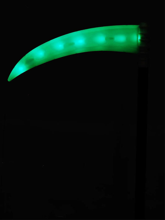Faux en plastique pour adulte avec LED verte