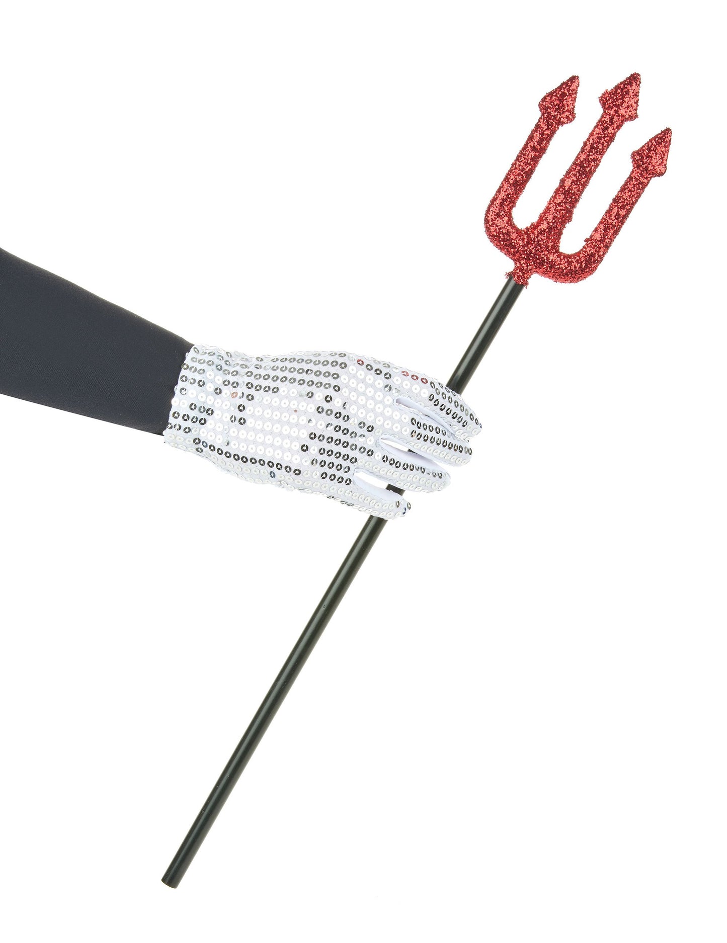 Detail uchopenia diabolské vidlice na Halloween