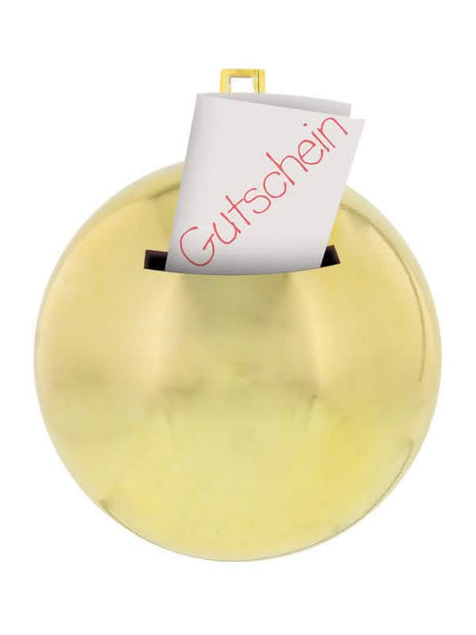Détail de la fente pour bon d'achat de la Boule de Noël Für Dich
