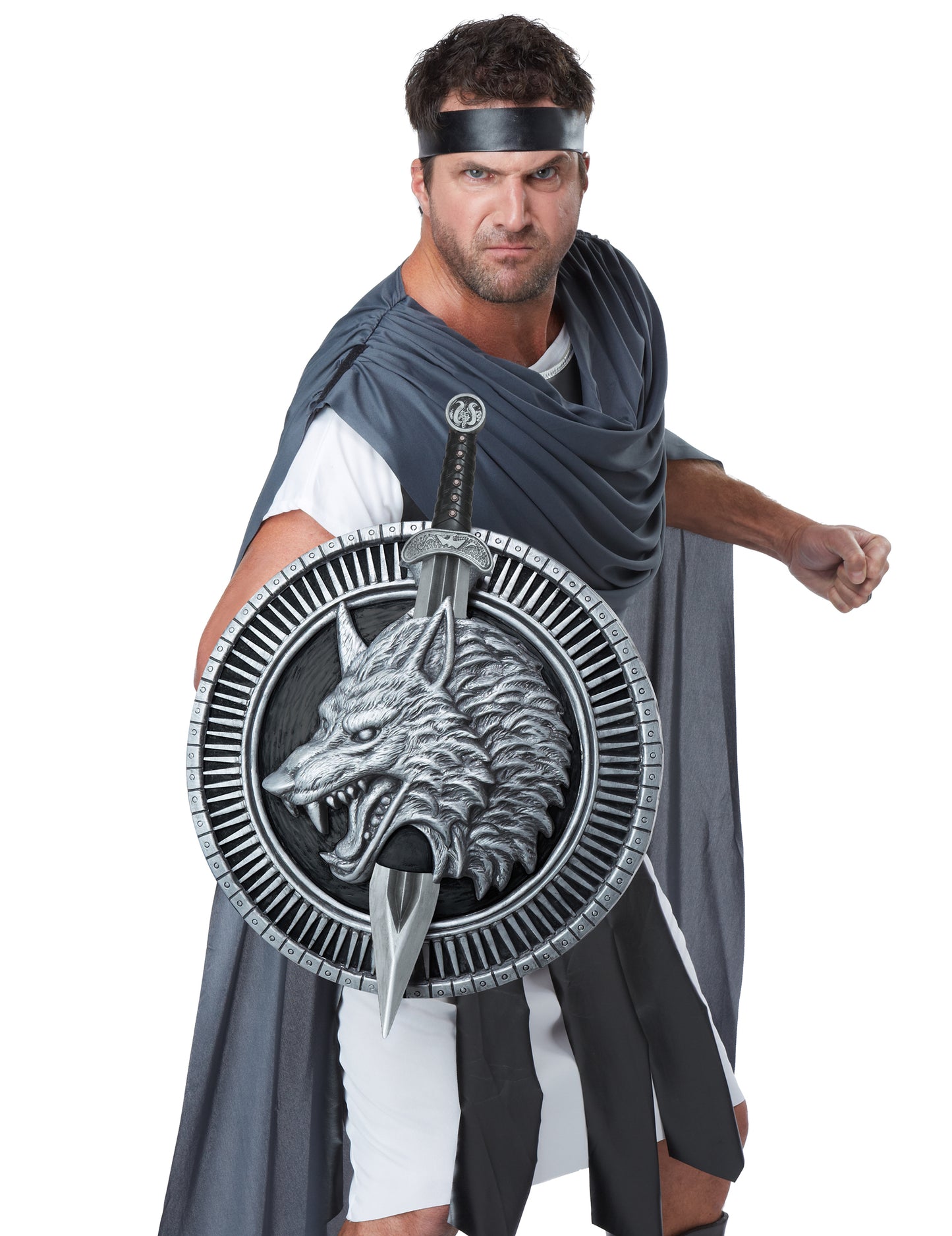 Glaive a Warrior Shield s dospelým vlkom