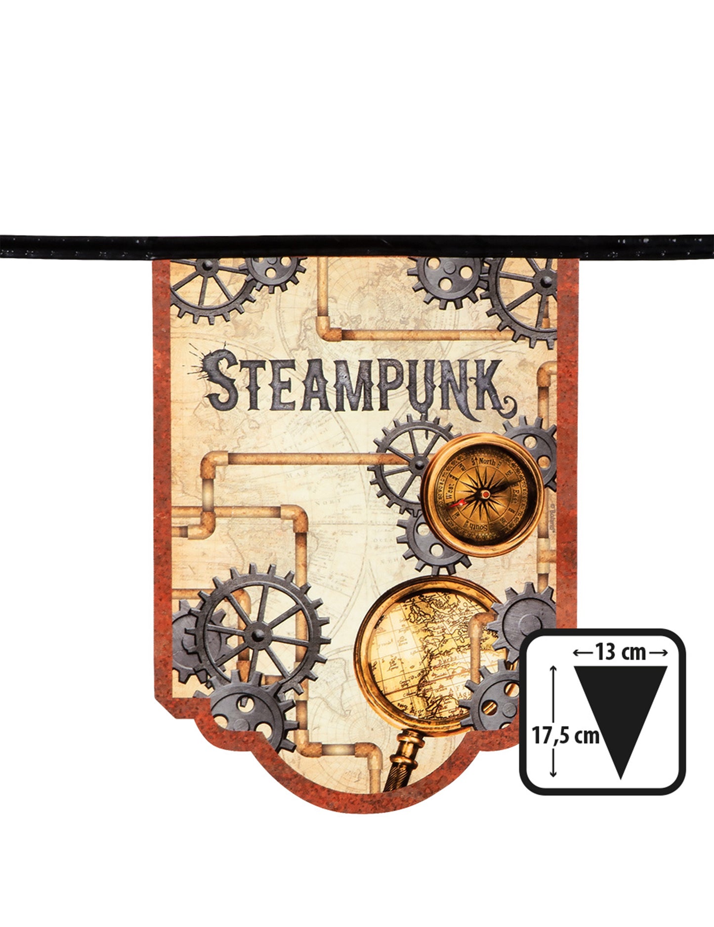 Garland 11 Pennants v Steampunk 4 M Steampunk