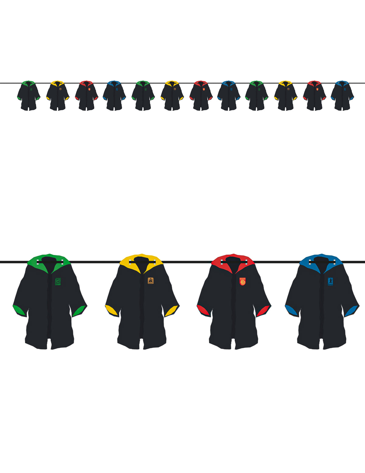 Girlanda Erby fakúlt Harry Potter™ 3,6 m