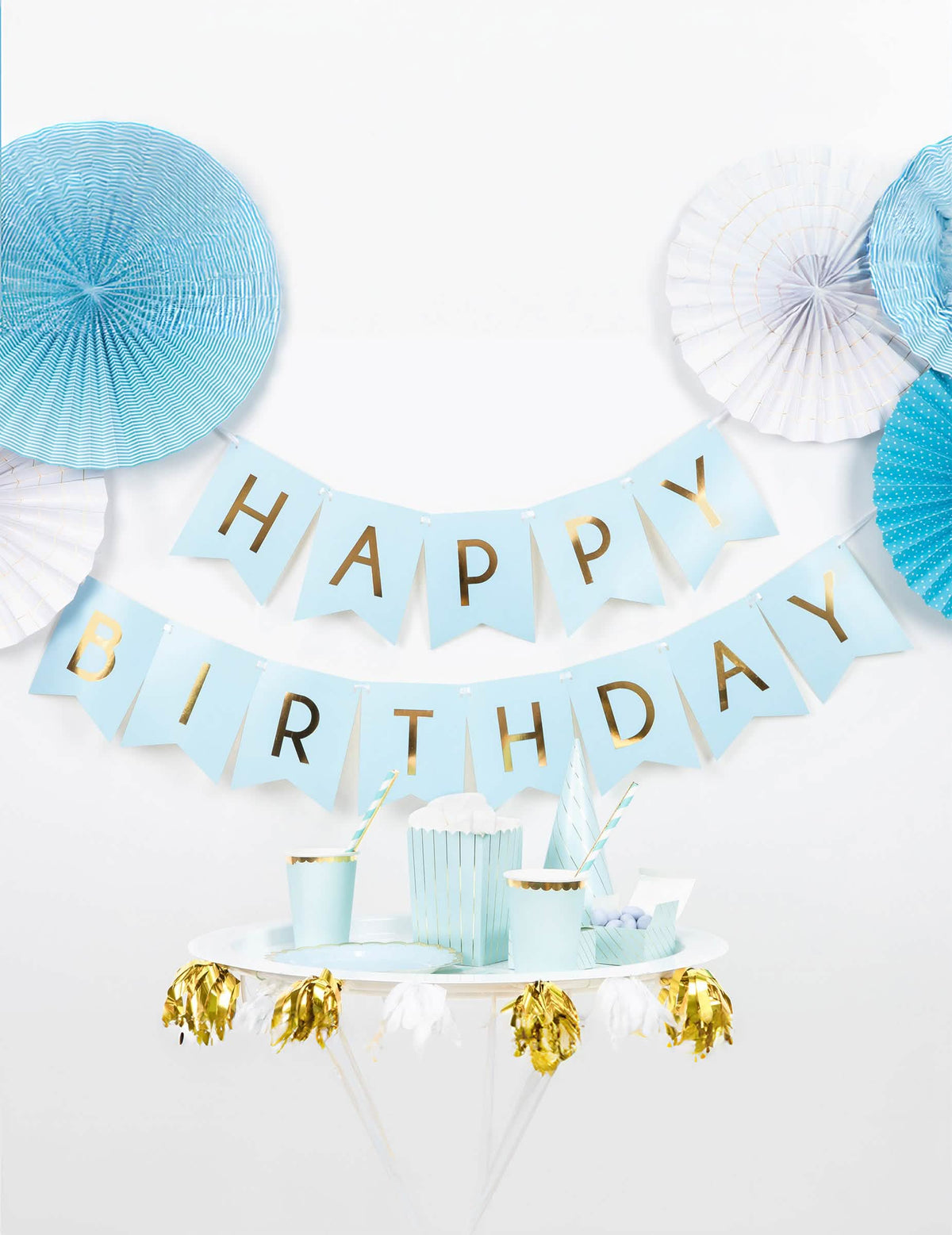 Papierová girlanda Happy Birthday na narodeniny