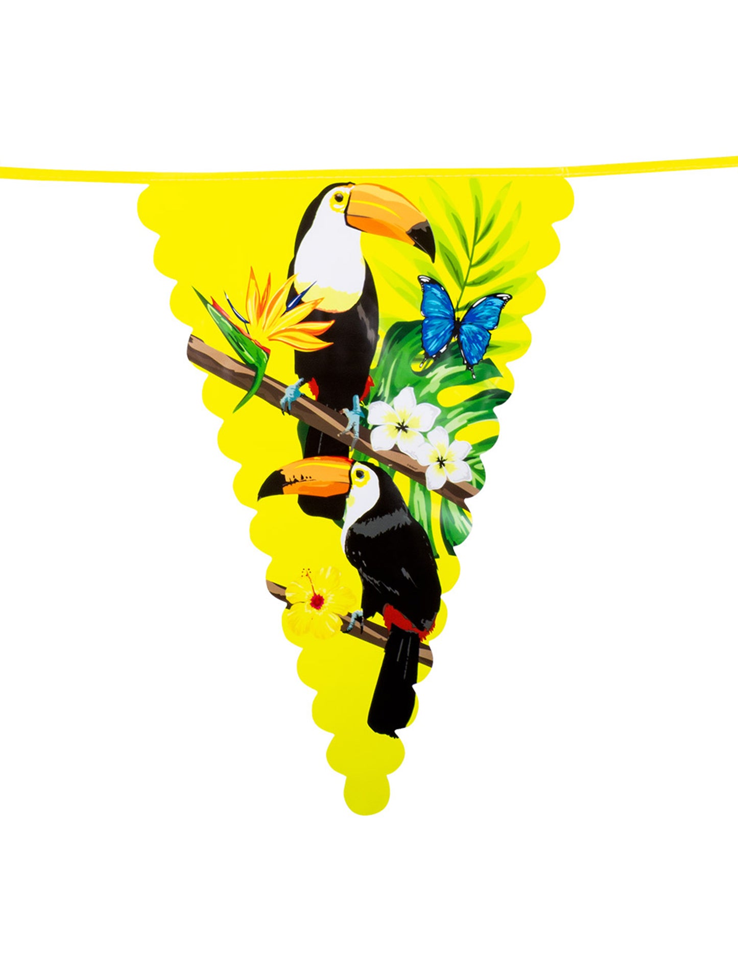 Toucan plastové vlajky 45 x 30 cm 6 m