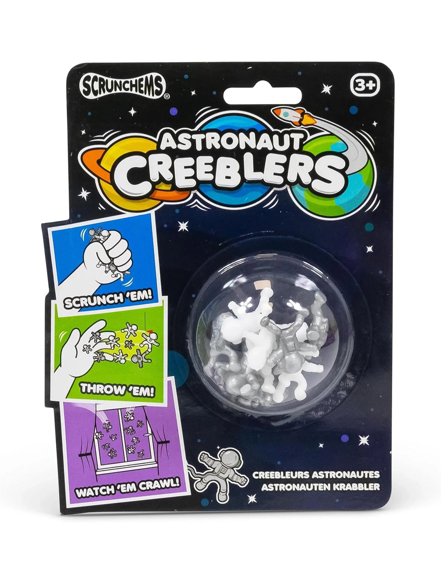 Priľnavé astronautské hračky Creeblers