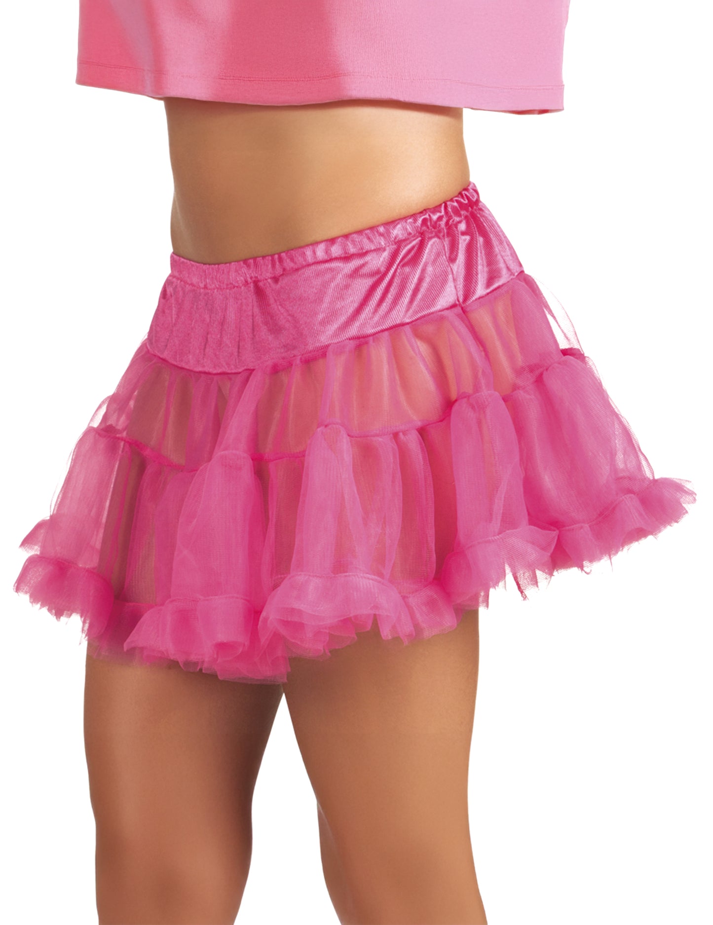 Ružová tylová spodnica pre ženy